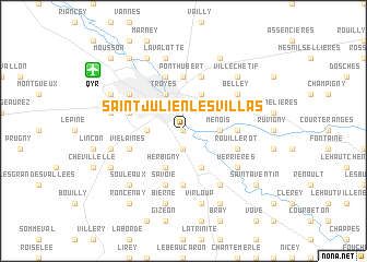 map of Saint-Julien-les-Villas