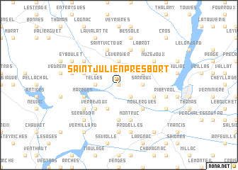 map of Saint-Julien-près-Bort