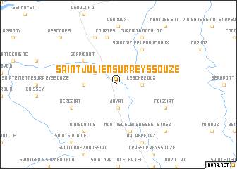 map of Saint-Julien-sur-Reyssouze