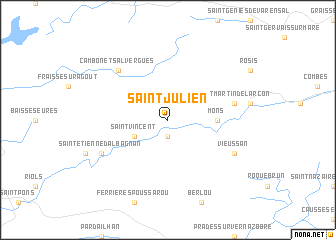 map of Saint-Julien
