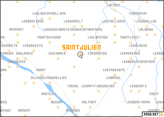 map of Saint-Julien