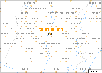 map of Saint-Julien