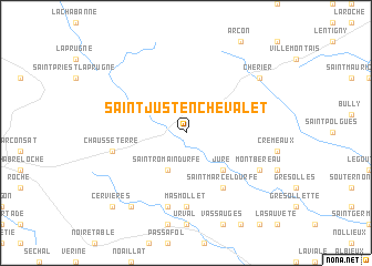 map of Saint-Just-en-Chevalet