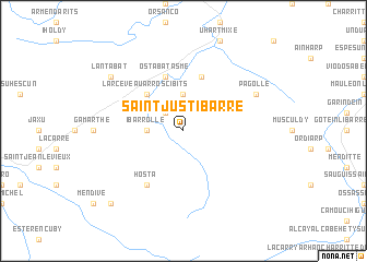 map of Saint-Just-Ibarre