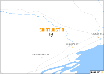 map of Saint-Justin