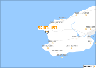 map of Saint Just