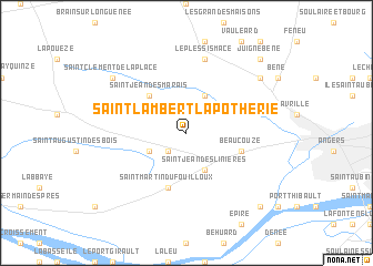 map of Saint-Lambert-la-Potherie