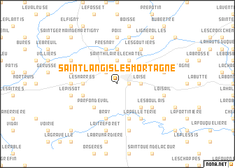map of Saint-Langis-lès-Mortagne