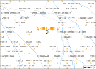 map of Saint-Lanne