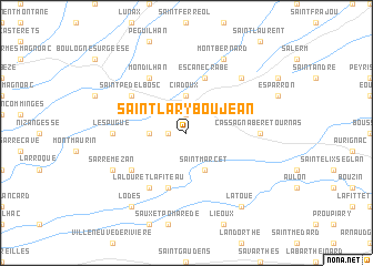 map of Saint-Lary-Boujean