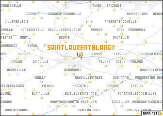 map of Saint-Laurent-Blangy