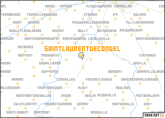 map of Saint-Laurent-de-Condel