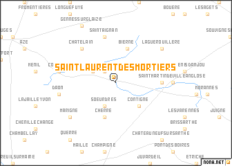 map of Saint-Laurent-des-Mortiers