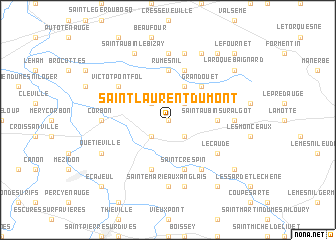 map of Saint-Laurent-du-Mont
