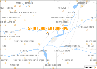 map of Saint-Laurent-du-Pape