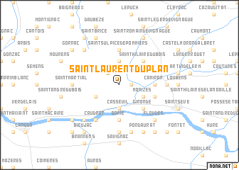 map of Saint-Laurent-du-Plan