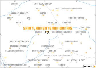 map of Saint-Laurent-en-Brionnais