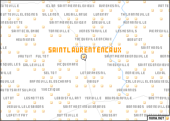 map of Saint-Laurent-en-Caux