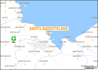 map of Saint-Laurent-Plage
