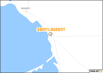 map of Saint-Laurent