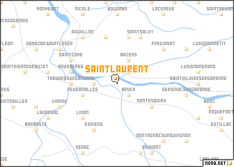 map of Saint-Laurent