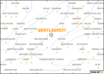 map of Saint-Laurent