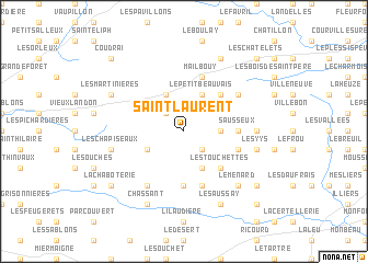 map of Saint-Laurent