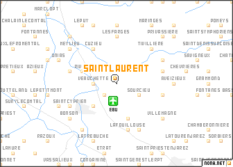 map of Saint-Laurent