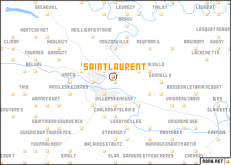 map of Saint-Laurent