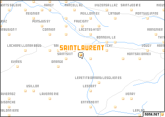 map of Saint-Laurent