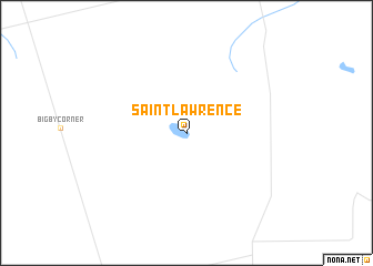 map of Saint Lawrence
