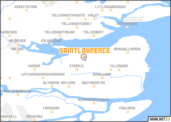 map of Saint Lawrence