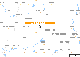 map of Saint-Léger-des-Prés