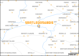 map of Saint-Léger-du-Bois