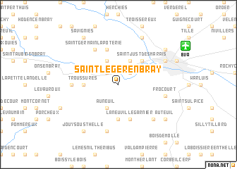 map of Saint-Léger-en-Bray