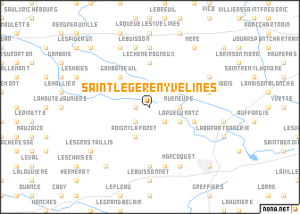 map of Saint-Léger-en-Yvelines