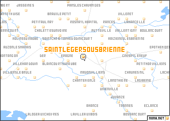 map of Saint-Léger-sous-Brienne