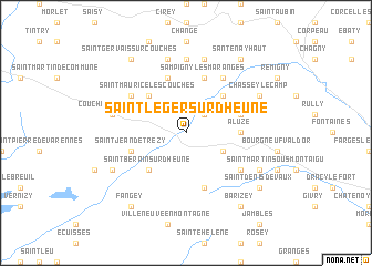 map of Saint-Léger-sur-Dheune