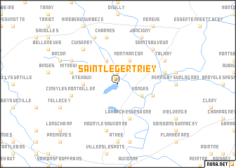 map of Saint-Léger-Triey