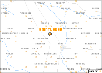 map of Saint-Léger