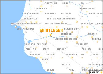 map of Saint-Léger