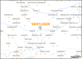 map of Saint-Léger