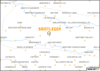 map of Saint-Léger