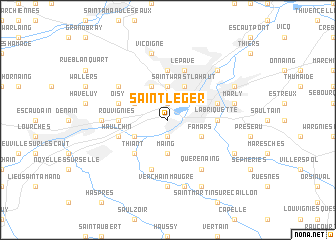 map of Saint-Léger