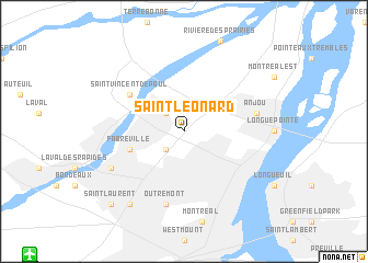 map of Saint-Léonard