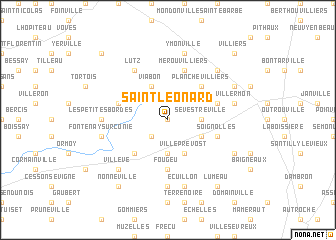 map of Saint-Léonard