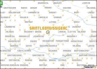 map of Saint-Léon-dʼIssigeac