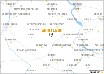 map of Saint-Léon