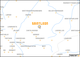map of Saint-Léon