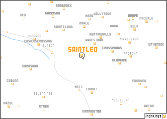 map of Saint Leo
